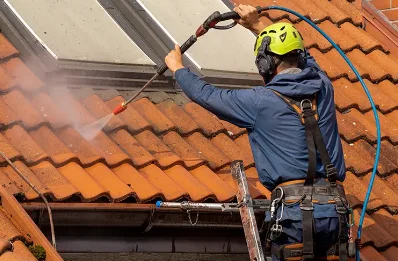 Démoussage et hydrofuge de toiture à Coupray